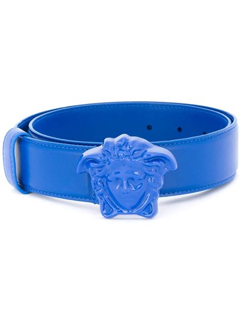 versace belt bluew|light blue Versace belt.